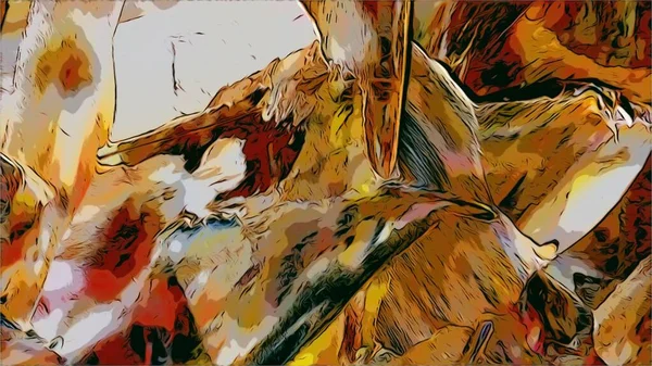 Renkli soyut resim arkaplanı. Modern motif görsel sanat. Yağ renkli yoğun bir karışım. Moda el boyama bezi. Moda poster kağıdı için tuval üzerindeki fırça darbelerini boya