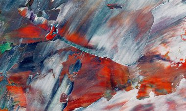 Renkli soyut resim arkaplanı. Modern motif görsel sanat. Yağ renkli yoğun bir karışım. Moda el boyama bezi. Moda poster kağıdı için tuval üzerindeki fırça darbelerini boya