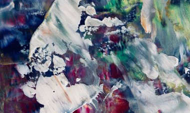 Renkli soyut resim arkaplanı. Modern motif görsel sanat. Yağ renkli yoğun bir karışım. Moda el boyama bezi. Moda poster kağıdı için tuval üzerindeki fırça darbelerini boya