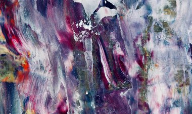 Renkli soyut resim arkaplanı. Modern motif görsel sanat. Yağ renkli yoğun bir karışım. Moda el boyama bezi. Moda poster kağıdı için tuval üzerindeki fırça darbelerini boya