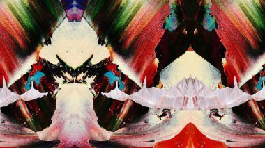 Renkli soyut resim arkaplanı. Modern motif görsel sanat. Yağ renkli yoğun bir karışım. Moda el boyama bezi. Moda poster kağıdı için tuval üzerindeki fırça darbelerini boya