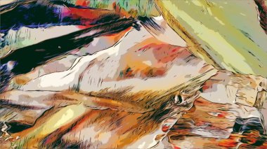 Renkli soyut resim arkaplanı. Modern motif görsel sanat. Yağ renkli yoğun bir karışım. Moda el boyama bezi. Moda poster kağıdı için tuval üzerindeki fırça darbelerini boya