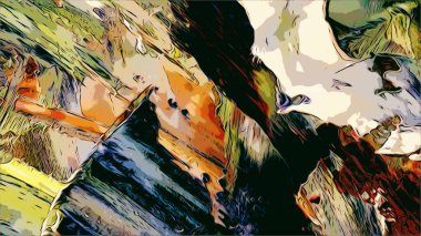 Renkli soyut resim arkaplanı. Modern motif görsel sanat. Yağ renkli yoğun bir karışım. Moda el boyama bezi. Moda poster kağıdı için tuval üzerindeki fırça darbelerini boya