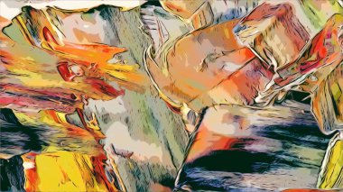 Renkli soyut resim arkaplanı. Modern motif görsel sanat. Yağ renkli yoğun bir karışım. Moda el boyama bezi. Moda poster kağıdı için tuval üzerindeki fırça darbelerini boya