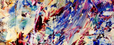 Renkli soyut resim arkaplanı. Modern motif görsel sanat. Yağ renkli yoğun bir karışım. Moda el boyama bezi. Moda poster kağıdı için tuval üzerindeki fırça darbelerini boya