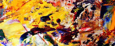 Renkli soyut resim arkaplanı. Modern motif görsel sanat. Yağ renkli yoğun bir karışım. Moda el boyama bezi. Moda poster kağıdı için tuval üzerindeki fırça darbelerini boya