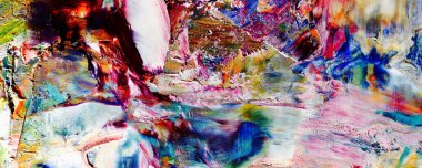 Renkli soyut resim arkaplanı. Modern motif görsel sanat. Yağ renkli yoğun bir karışım. Moda el boyama bezi. Moda poster kağıdı için tuval üzerindeki fırça darbelerini boya