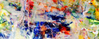 Renkli soyut resim arkaplanı. Modern motif görsel sanat. Yağ renkli yoğun bir karışım. Moda el boyama bezi. Moda poster kağıdı için tuval üzerindeki fırça darbelerini boya