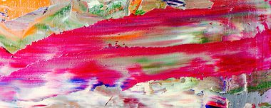 Renkli soyut resim arkaplanı. Modern motif görsel sanat. Yağ renkli yoğun bir karışım. Moda el boyama bezi. Moda poster kağıdı için tuval üzerindeki fırça darbelerini boya