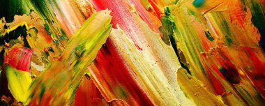 Renkli soyut resim arkaplanı. Modern motif görsel sanat. Yağ renkli yoğun bir karışım. Moda el boyama bezi. Moda poster kağıdı için tuval üzerindeki fırça darbelerini boya