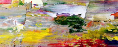 Renkli soyut resim arkaplanı. Modern motif görsel sanat. Yağ renkli yoğun bir karışım. Moda el boyama bezi. Moda poster kağıdı için tuval üzerindeki fırça darbelerini boya