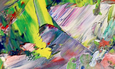 Renkli soyut resim arkaplanı. Modern motif görsel sanat. Yağ renkli yoğun bir karışım. Moda el boyama bezi. Moda poster kağıdı için tuval üzerindeki fırça darbelerini boya