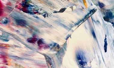 Renkli soyut resim arkaplanı. Modern motif görsel sanat. Yağ renkli yoğun bir karışım. Moda el boyama bezi. Moda poster kağıdı için tuval üzerindeki fırça darbelerini boya