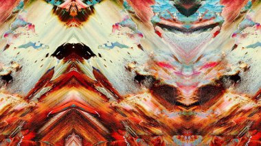 Renkli soyut resim arkaplanı. Modern motif görsel sanat. Yağ renkli yoğun bir karışım. Moda el boyama bezi. Moda poster kağıdı için tuval üzerindeki fırça darbelerini boya