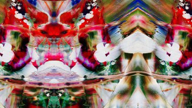 Renkli soyut resim arkaplanı. Modern motif görsel sanat. Yağ renkli yoğun bir karışım. Moda el boyama bezi. Moda poster kağıdı için tuval üzerindeki fırça darbelerini boya