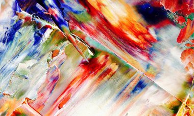 Renkli soyut resim arkaplanı. Modern motif görsel sanat. Yağ renkli yoğun bir karışım. Moda el boyama bezi. Moda poster kağıdı için tuval üzerindeki fırça darbelerini boya