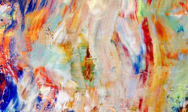 Renkli soyut resim arkaplanı. Modern motif görsel sanat. Yağ renkli yoğun bir karışım. Moda el boyama bezi. Moda poster kağıdı için tuval üzerindeki fırça darbelerini boya