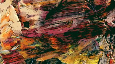 Renkli soyut resim arkaplanı. Modern motif görsel sanat. Yağ renkli yoğun bir karışım. Moda el boyama bezi. Moda poster kağıdı için tuval üzerindeki fırça darbelerini boya