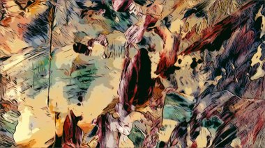 Renkli soyut resim arkaplanı. Modern motif görsel sanat. Yağ renkli yoğun bir karışım. Moda el boyama bezi. Moda poster kağıdı için tuval üzerindeki fırça darbelerini boya