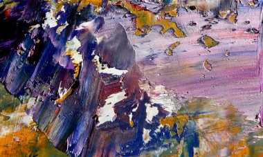 Renkli soyut resim arkaplanı. Modern motif görsel sanat. Yağ renkli yoğun bir karışım. Moda el boyama bezi. Moda poster kağıdı için tuval üzerindeki fırça darbelerini boya