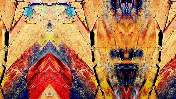Renkli soyut resim arkaplanı. Modern motif görsel sanat. Yağ renkli yoğun bir karışım. Moda el boyama bezi. Moda poster kağıdı için tuval üzerindeki fırça darbelerini boya