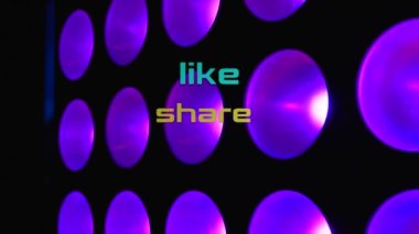 Shure, subscribe mesajı gibi. Sahne ışığı arkaplanı 