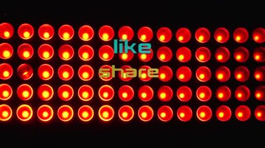 Shure, subscribe mesajı gibi. Sahne ışığı arkaplanı 