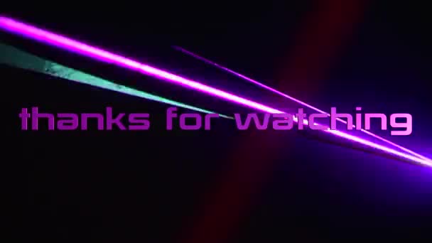Gracias Por Ver Texto Fondo Color Luz Brillante — Vídeos de Stock