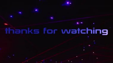 Parlak ışığın renkli arkaplanındaki metni izlediğiniz için teşekkürler.