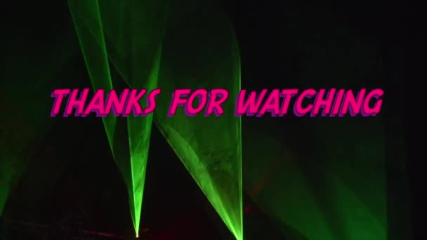 Mesajı Izlediğin Için Teşekkürler Parlak Işık Arkaplanı — Stok video