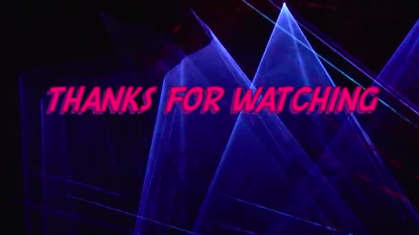 Danke Für Watching Text Heller Hintergrund — Stockvideo