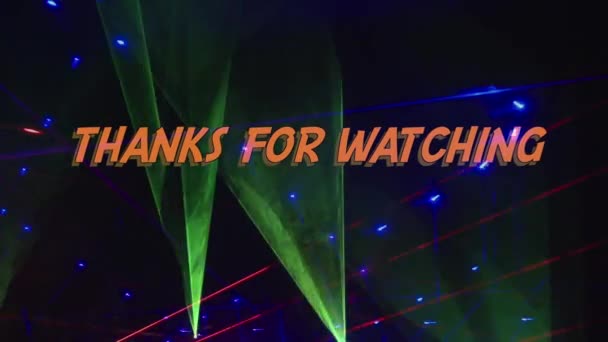 Grazie Aver Guardato Messaggio Sfondo Luce Brillante — Video Stock