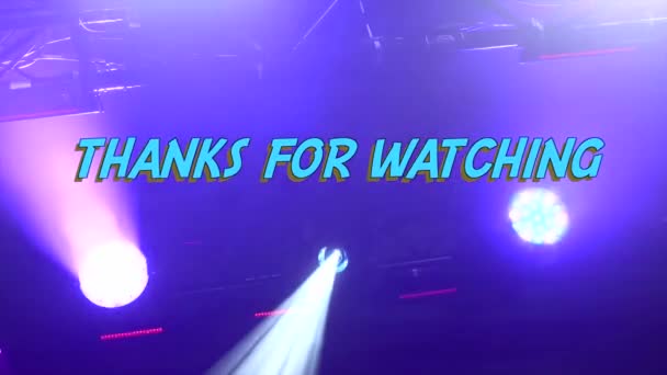 Mesajı Izlediğin Için Teşekkürler Parlak Işık Arkaplanı — Stok video