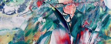 Renkli soyut arka plan duvar kağıdı. Modern motif görsel sanat. Yağlı boya karışımı. Moda el boyama bezi. Duvar dekorasyonu ve duvar resimleri fikri. Üç boyutlu doku. Sanat nesnesi