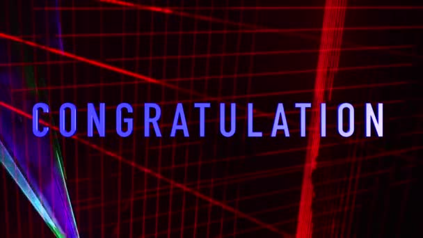 FÉLICITATIONS Texte. Couleur Fond clair