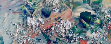 Renkli soyut arka plan duvar kağıdı. Modern motif görsel sanat. Yağlı boya karışımı. Moda el boyama bezi. Duvar dekorasyonu ve duvar resimleri fikri. Üç boyutlu doku. Sanat nesnesi