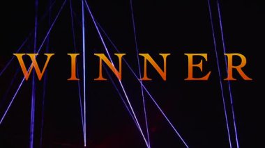 Kazanan mesaj. Renk Işığı arkaplanı