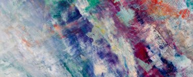 Renkli soyut arka plan duvar kağıdı. Modern motif görsel sanat. Yağlı boya karışımı. Moda el boyama bezi. Duvar dekorasyonu ve duvar resimleri fikri. Üç boyutlu doku. Sanat nesnesi