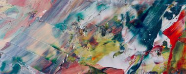 Renkli soyut arka plan duvar kağıdı. Modern motif görsel sanat. Yağlı boya karışımı. Moda el boyama bezi. Duvar dekorasyonu ve duvar resimleri fikri. Üç boyutlu doku. Sanat nesnesi