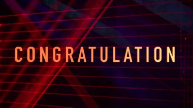 - Tebrik mesajı. - Teşekkür ederim. Renk Işığı arkaplanı