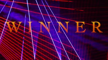 Kazanan mesaj. Renk Işığı arkaplanı