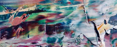 Renkli soyut arka plan duvar kağıdı. Modern motif görsel sanat. Yağlı boya karışımı. Moda el boyama bezi. Duvar dekorasyonu ve duvar resimleri fikri. Doku. Sanat nesnesi                               