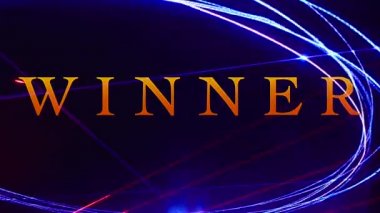 Kazanan mesaj. Renk Işığı arkaplanı