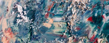 Renkli soyut arka plan duvar kağıdı. Modern motif görsel sanat. Yağlı boya karışımı. Moda el boyama bezi. Duvar dekorasyonu ve duvar resimleri fikri. Üç boyutlu doku. Sanat nesnesi