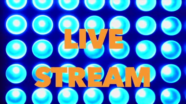 Texte Live Stream Fond Lumière Vive — Video