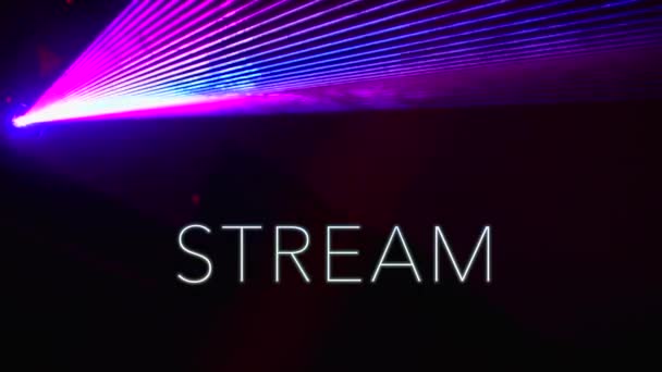 Stream Text Bright Light Background — Stock videók