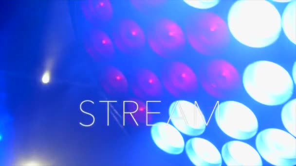 Texte Stream Fond Lumière Vive — Video