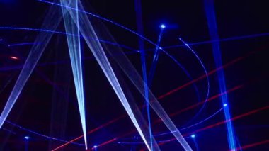 Kusursuz döngü videosu. Soyut neon ışık arkaplanı