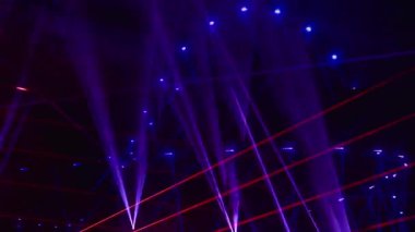 Kusursuz döngü videosu. Soyut neon ışık arkaplanı