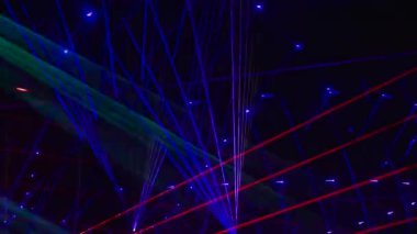 Kusursuz döngü videosu. Soyut neon ışık arkaplanı